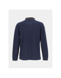 Polo manches longues gaclong bleu homme - Benson & Cherry