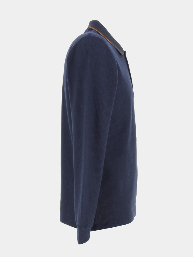 Polo manches longues gaclong bleu homme - Benson & Cherry