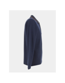 Polo manches longues gaclong bleu homme - Benson & Cherry