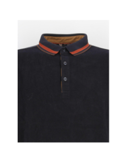 Polo manches longues marlon bleu marine homme - Benson & Cherry