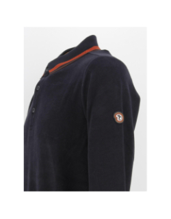 Polo manches longues marlon bleu marine homme - Benson & Cherry