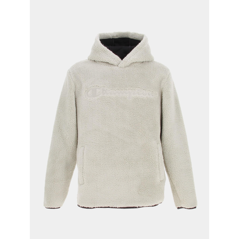 Sweat peluche hooded beige homme - Champion