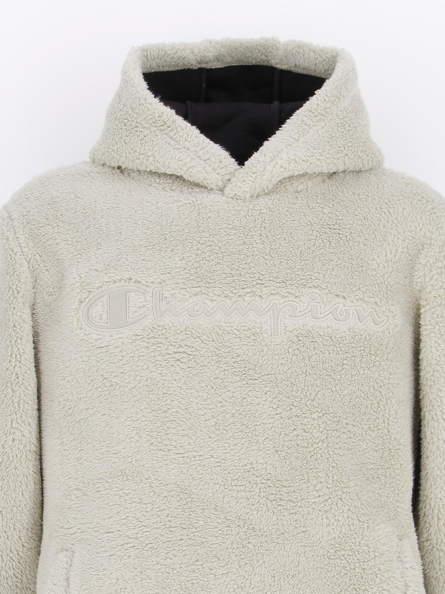 Sweat peluche hooded beige homme - Champion