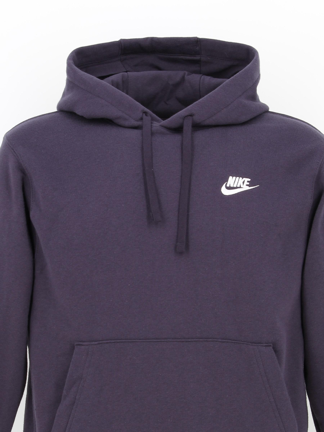 Sweat à capuche nsw club violet homme - Nike