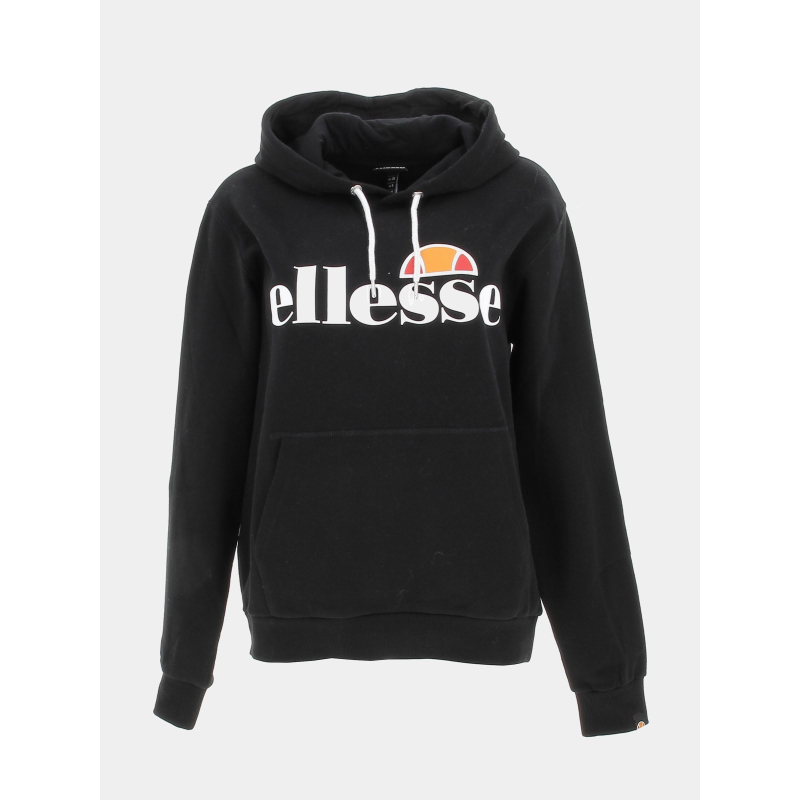 Sweat à capuche torices noir femme - Ellesse