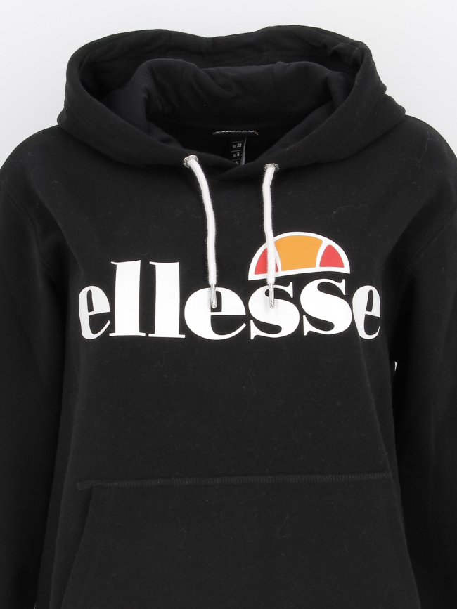 Sweat à capuche torices noir femme - Ellesse