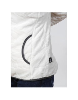 Veste polaire lauziere blanc femme - Angele Sportswear