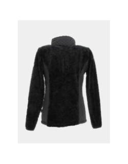 Veste polaire bi-matière vienne noir femme - Angele Sportswear