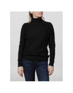 Pull col roulé basic noir femme - Deeluxe