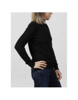 Pull col roulé basic noir femme - Deeluxe