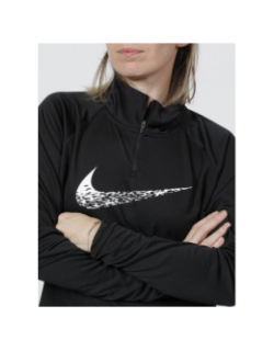 T-shirt manche longue running swoosh noir femme - Nike