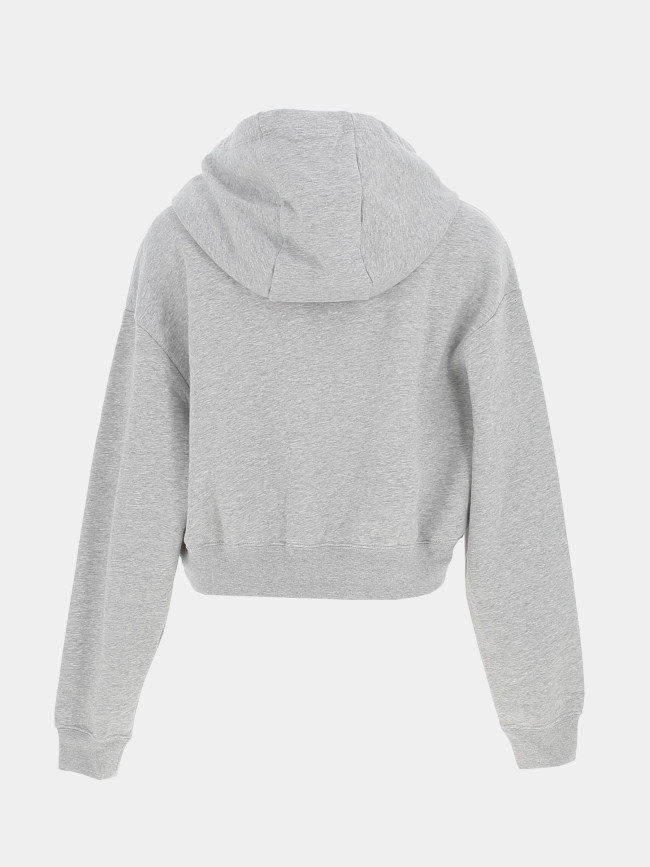 Sweat à capuche crop nsw club gris femme - Nike