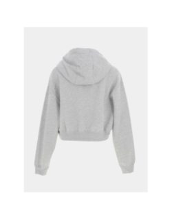 Sweat à capuche crop nsw club gris femme - Nike