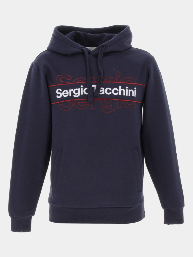 Sweat à capuche eagle bleu marine homme - Sergio Tacchini