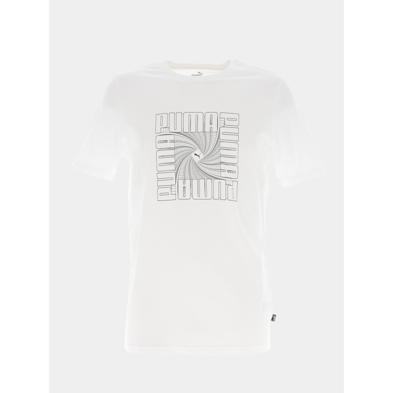 T-shirt reflective graf blanc homme - Puma