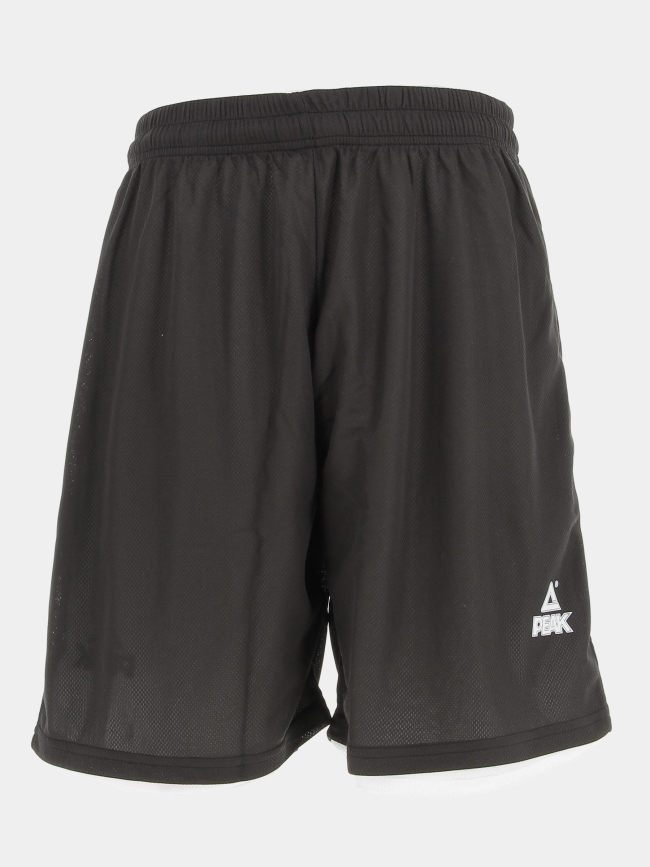 Short de sport réversible noir homme - Peak