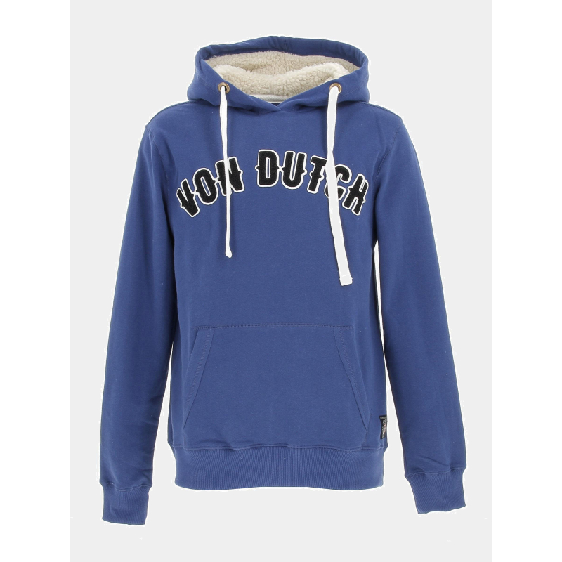 Sweat à capuche must bleu homme - Von Dutch