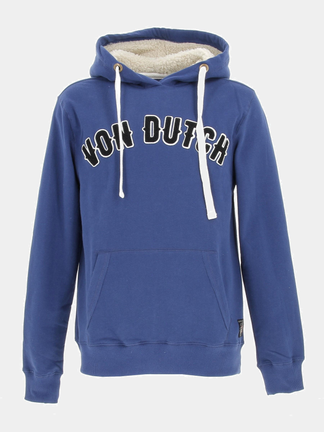 Sweat à capuche must bleu homme - Von Dutch