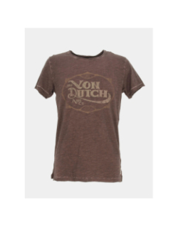 T-shirt tee retro marron - Von Dutch