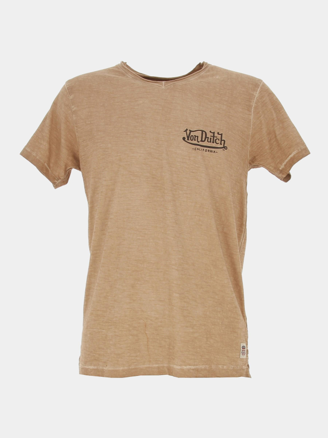 T-shirt badog marron homme - Von Dutch