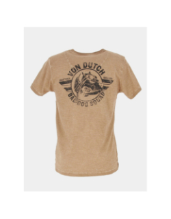 T-shirt badog marron homme - Von Dutch