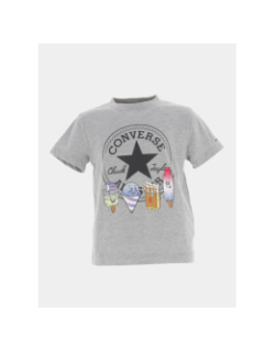 Ensemble short/t-shirt frozen friends gris garçon - Converse