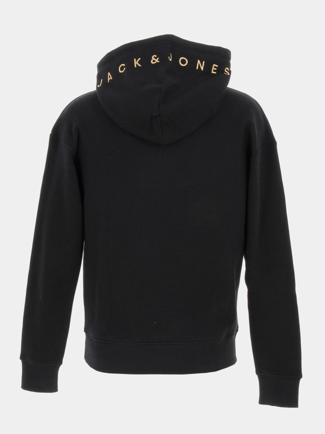 Sweat à capuche star roof noir homme - Jack & Jones