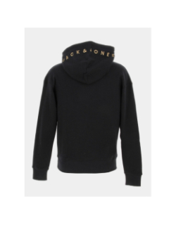 Sweat à capuche star roof noir homme - Jack & Jones