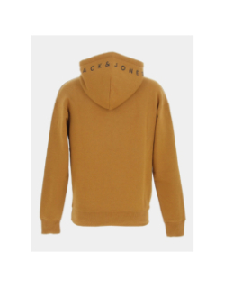 Sweat à capuche star roof marron homme - Jack & Jones