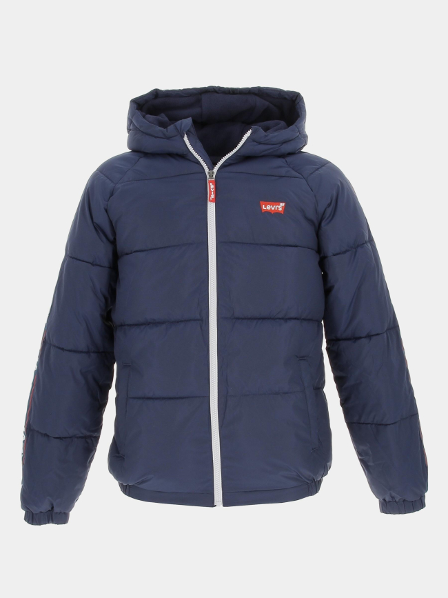Doudoune à capuche colorblock bleu marine garçon - Levi's