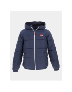 Doudoune à capuche colorblock bleu marine garçon - Levi's