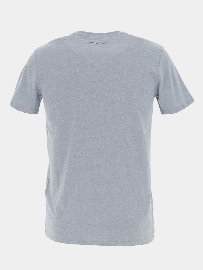 T-shirt ticlass basic bleu chiné homme - Teddy Smith