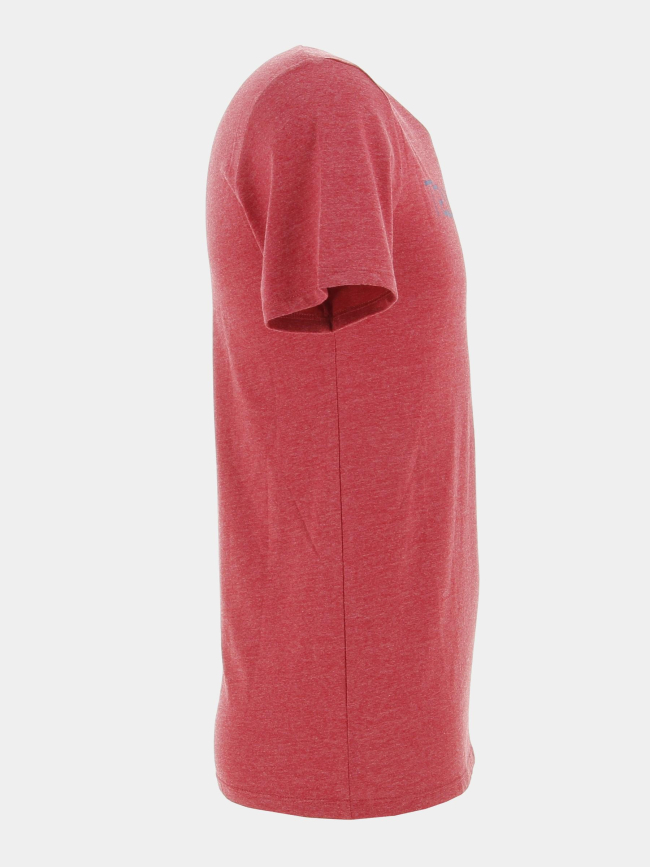 T-shirt ticlass basic rouge chiné homme - Teddy Smith