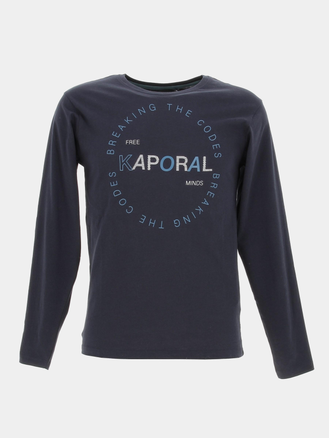 T-shirt manches longues modinb12 bleu marine garçon - Kaporal