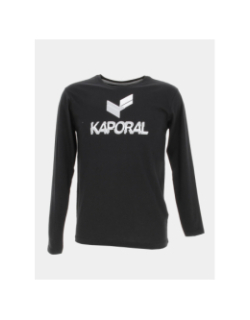 T-shirt manches longues matty noir garçon - Kaporal