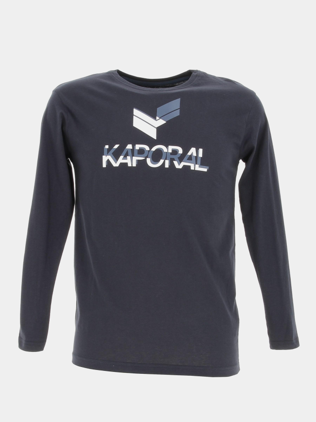 T-shirt manches longues matty bleu garçon - Kaporal