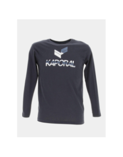 T-shirt manches longues matty bleu garçon - Kaporal