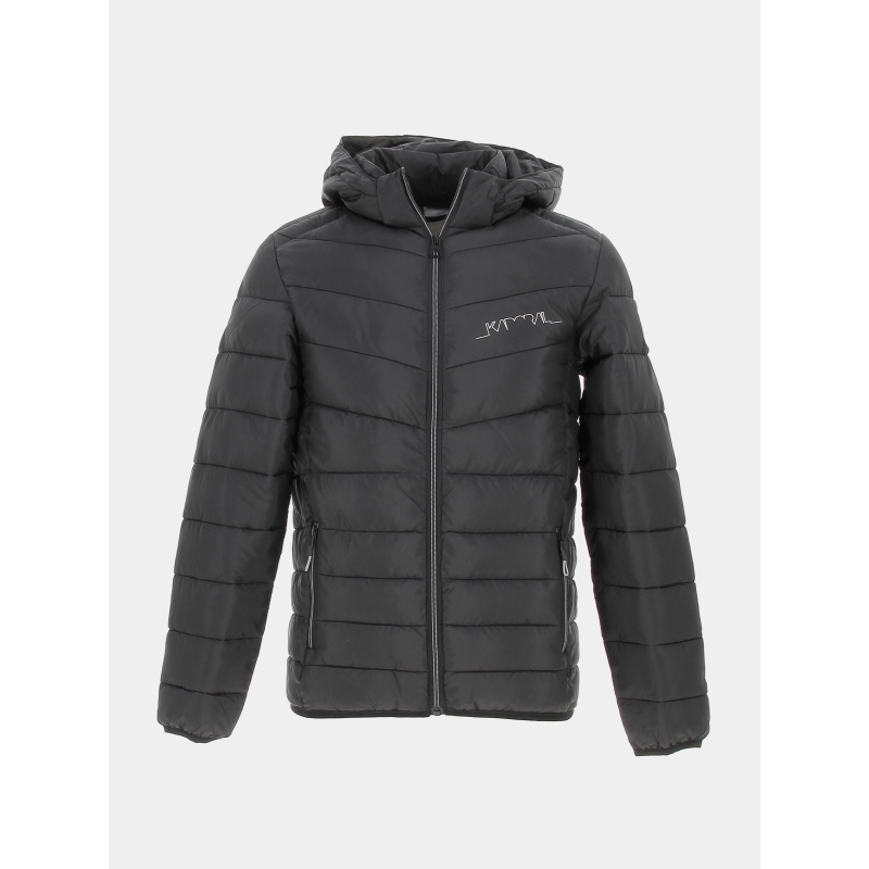 Doudoune à capuche légère moly noir garçon - Kaporal