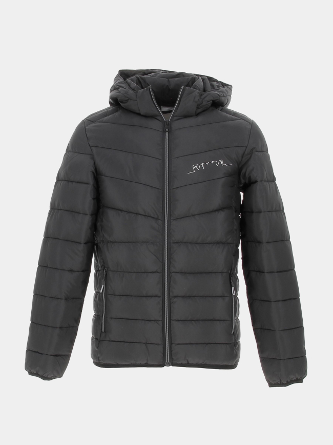 Doudoune à capuche légère moly noir garçon - Kaporal
