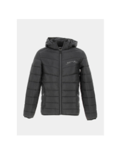 Doudoune à capuche légère moly noir garçon - Kaporal