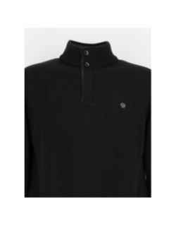 Pull col zippé fidan noir homme - Benson & Cherry