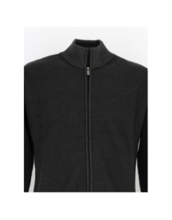 Gilet laine mérinos frangio noir homme - Benson & Cherry