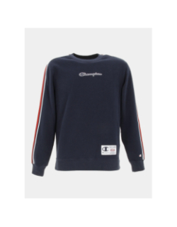 Sweat crewneck tricolore bleu marine homme - Champion