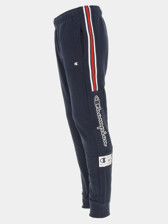 Jogging rib cuff tricolore bleu marine homme - Champion