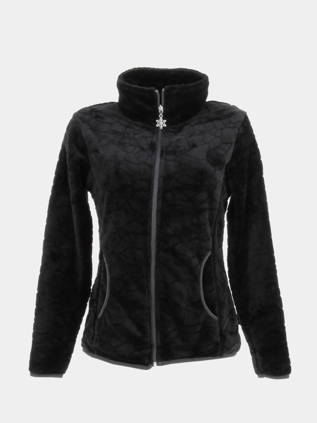 Veste polaire lauziere noir femme - Angele Sportswear