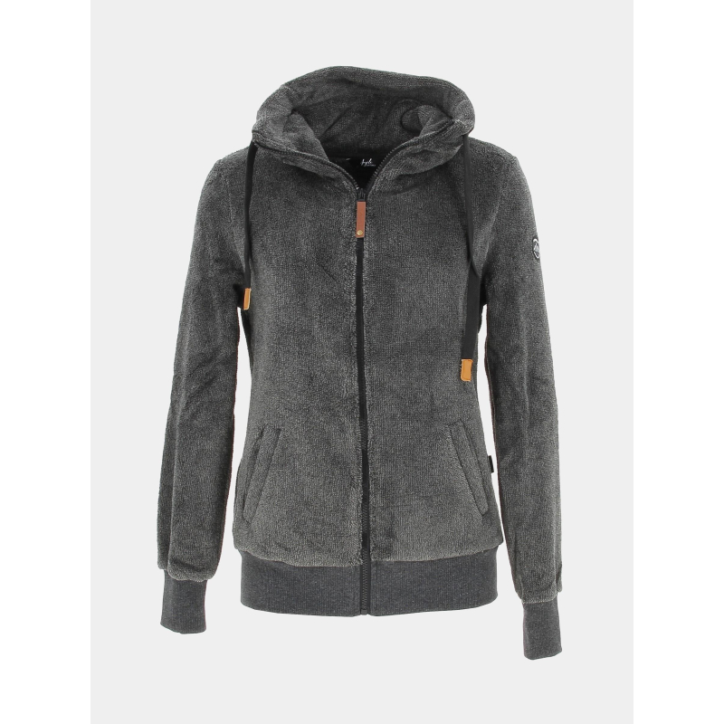 Veste polaire livia noir femme - Angele Sportswear