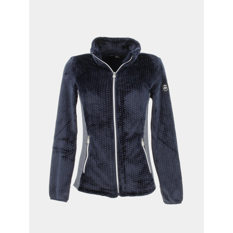 Veste polaire terra bleu marine femme - Angele Sportswear