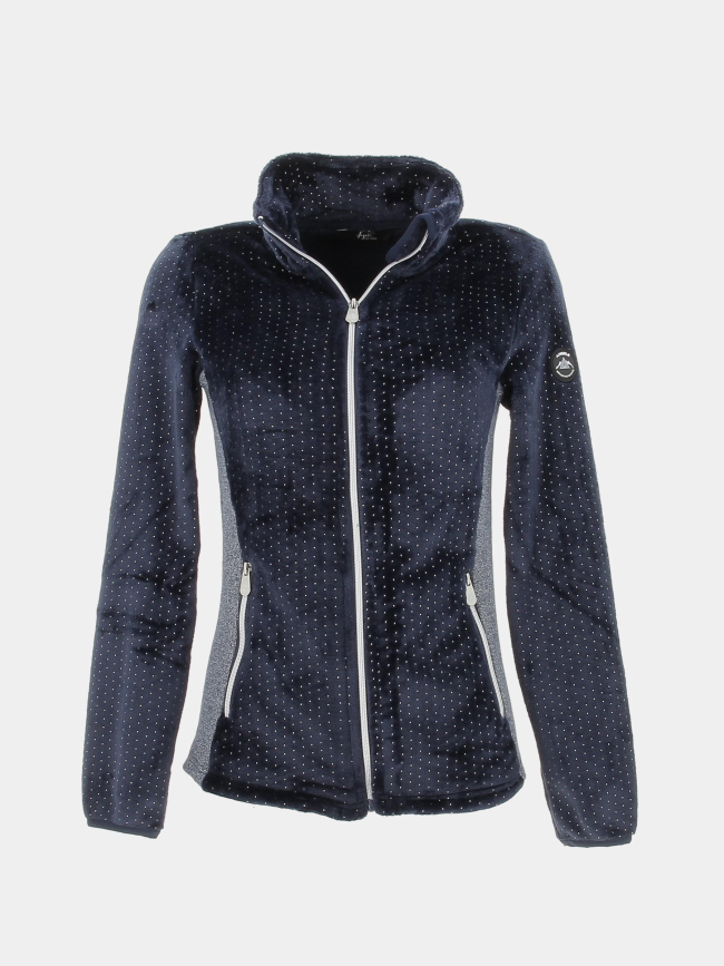 Veste polaire terra bleu marine femme - Angele Sportswear