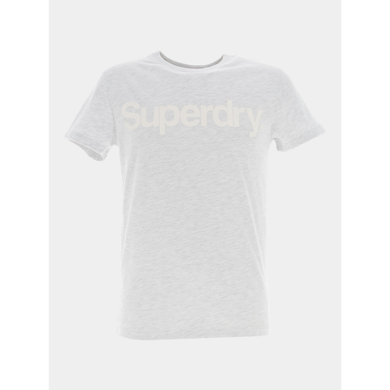 T-shirt ice gris chiné homme - Superdry
