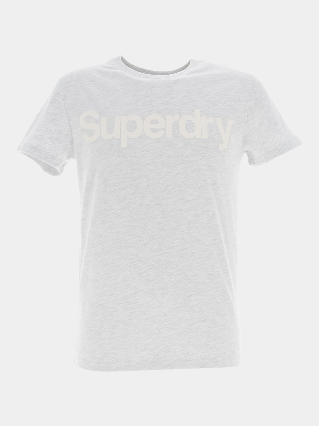 T-shirt ice gris chiné homme - Superdry